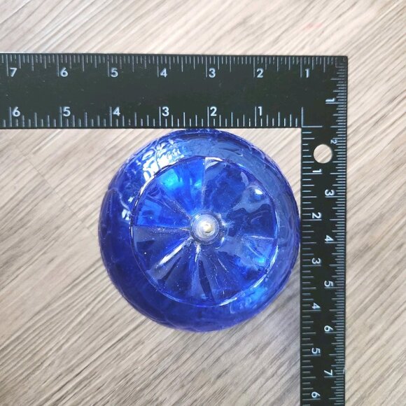 Glassworks Colorado Liquid Candle Cobalt Blue Art Glass Rare Handblown Oil Lamp - Picture 8 of 12